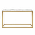 Consolle Rettangolare in Marmo e Metallo 120x40x75 cm